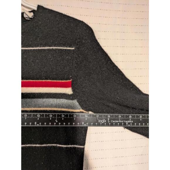 Lord & Taylor 2 Two Ply Cashmere Sweater - Stylish Striped Design - Picture 7 of 9